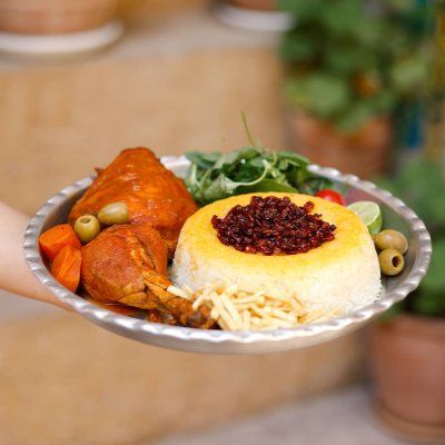 زرشک پلو با مرغ